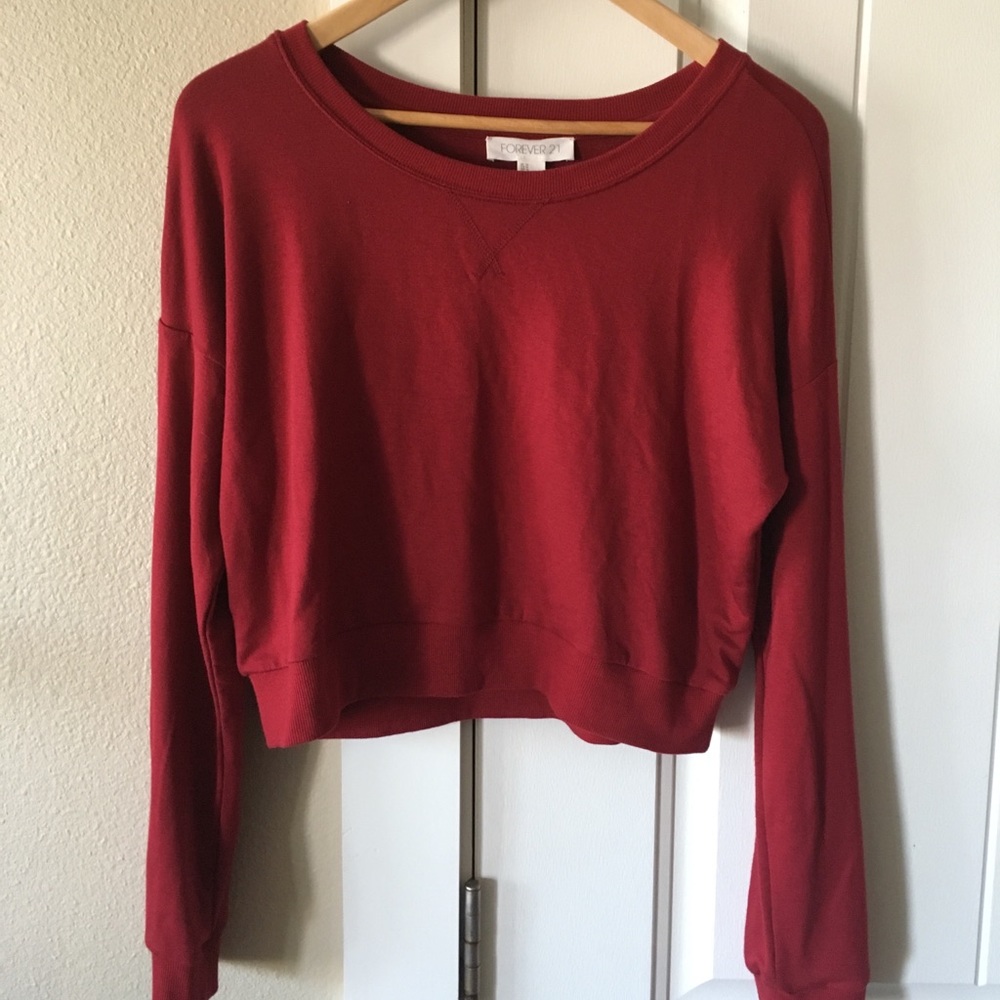 EUC Dark red Dolman Top